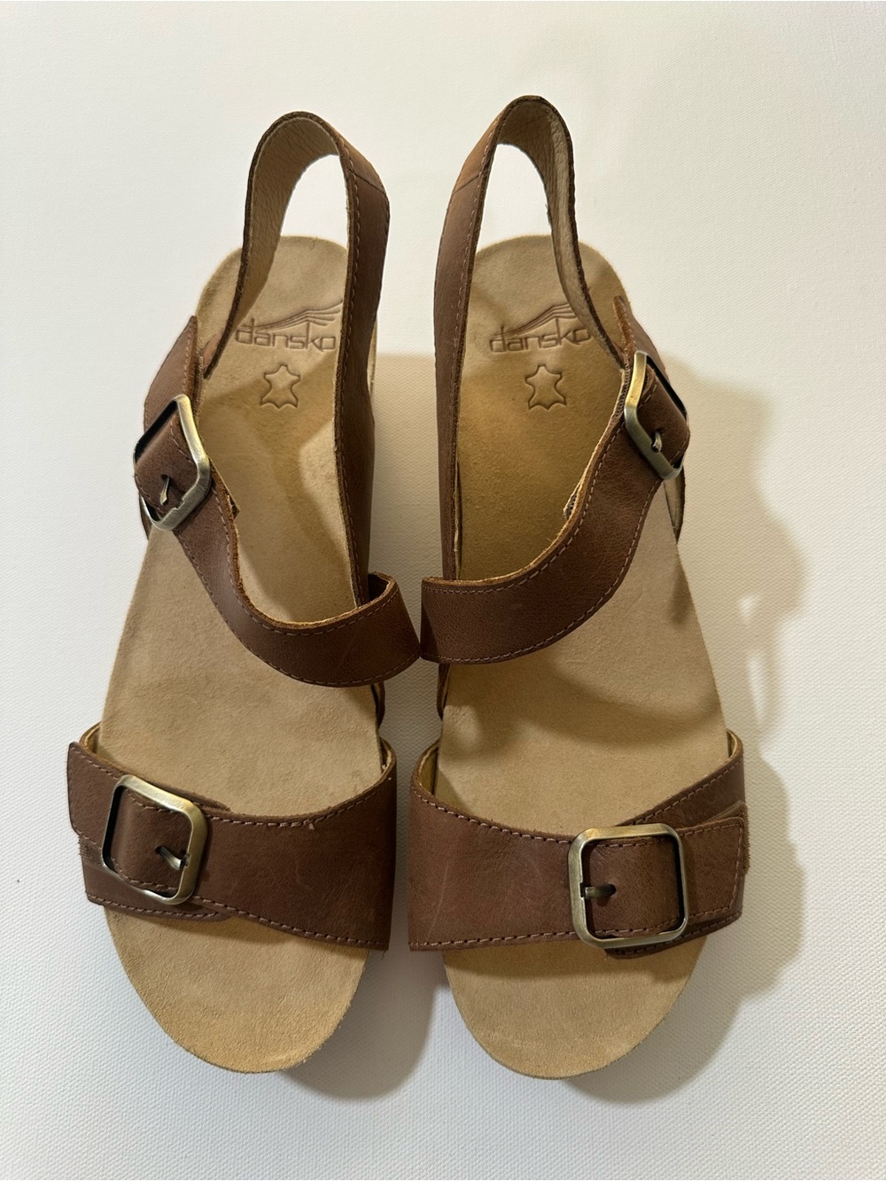 Dansko Trinity Tan Leather Sandals - Size 41 EU (10.5-11 US) - NEW (no box)